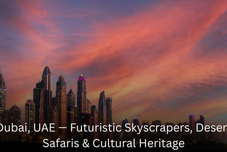 Dubai, UAE — Futuristic Skyscrapers, Desert Safaris & Cultural Heritage